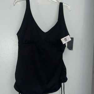 NWT TYR Black V-Neck Tankini Top